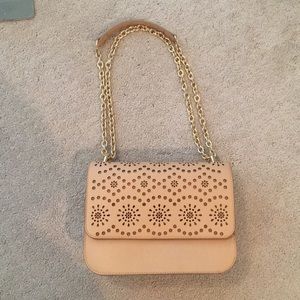 Chelsea28 Dahlia Perforated Faux Leather Handbag